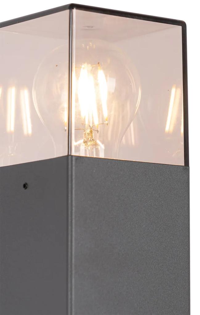 Buitenlamp 70 cm antraciet met grondpin en kabelmof - Denmark Modern E27 IP44 Buitenverlichting