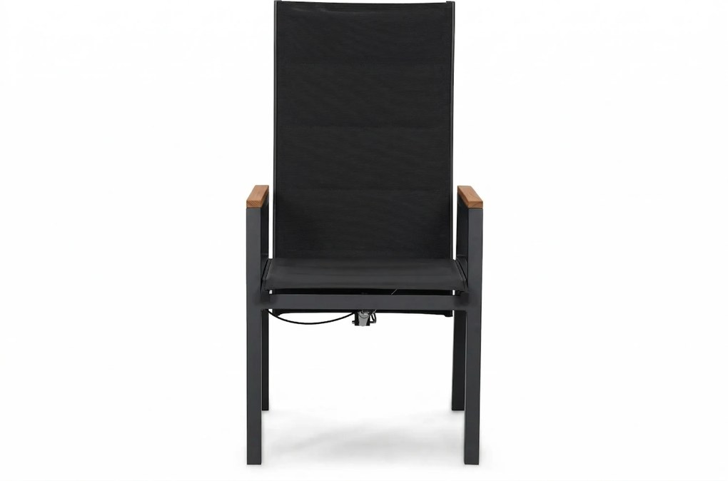 Tuinset 4 personen 160 cm Aluminium Grijs Lifestyle Garden Furniture Essence/Creta