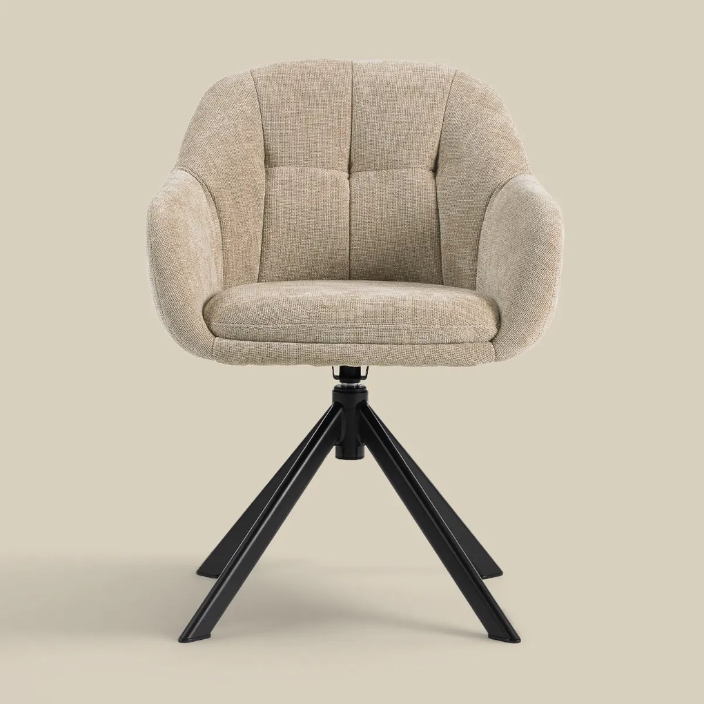 Draaibare Eetkamerstoel Beige