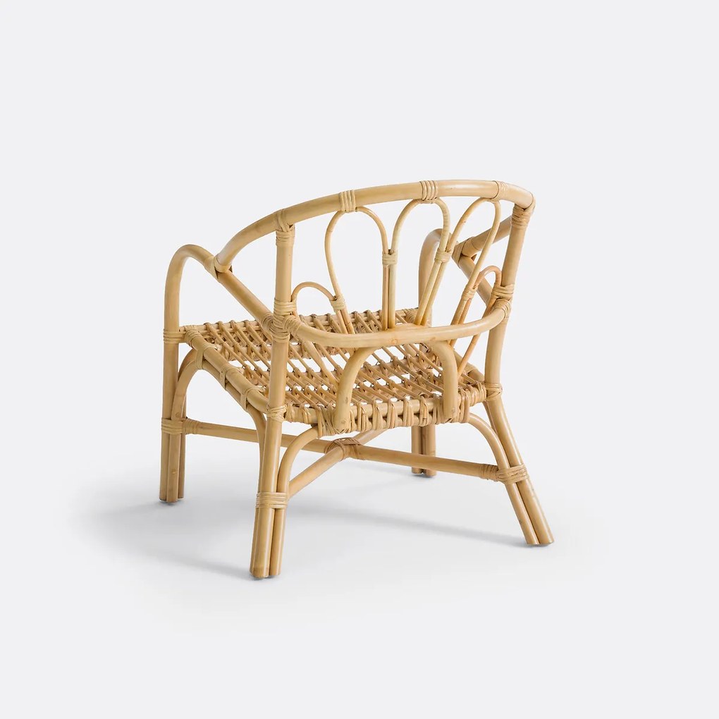 Fauteuil in rotan, voor kinderen, Roxana