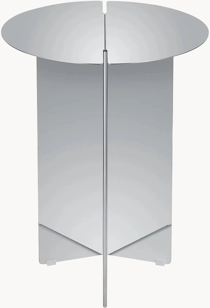 Ronde bijzettafel Oru van edelstaal