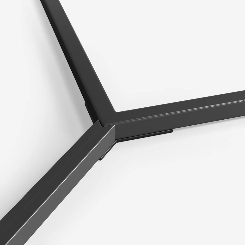 Stalen metalen tafel Romy