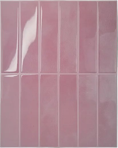 Tegelsticker Roze Langwerpig - 29 cm x 22.9 cm x 0.11 cm | 0.07 kg | Paneli zelfklevende steenstrips