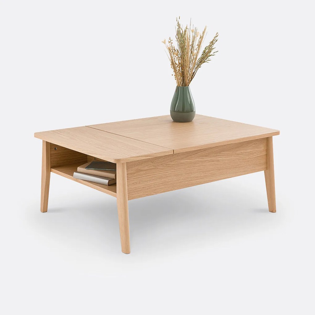 Salontafel met opklapbaar tafelblad, Suzon