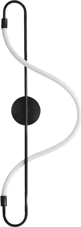 APP857-W Lange zwarte LED wandlamp