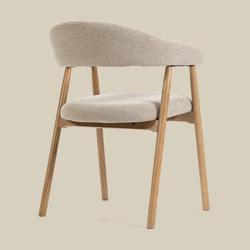 Eiken Eetkamerstoel Ronde Rugleuning