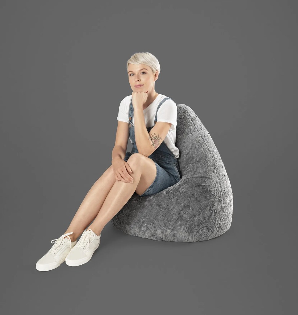 BeanBag Fluffy XL - Grijs