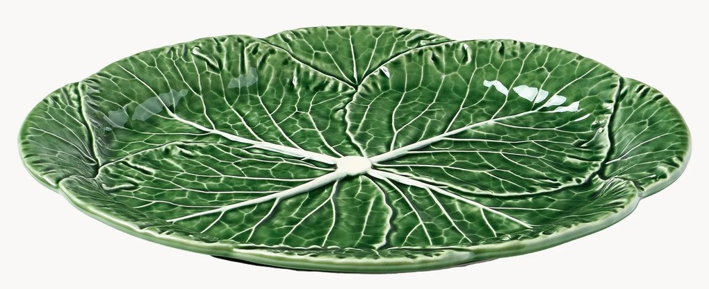 Ovale serveerplateau Cabbage, handbeschilderd