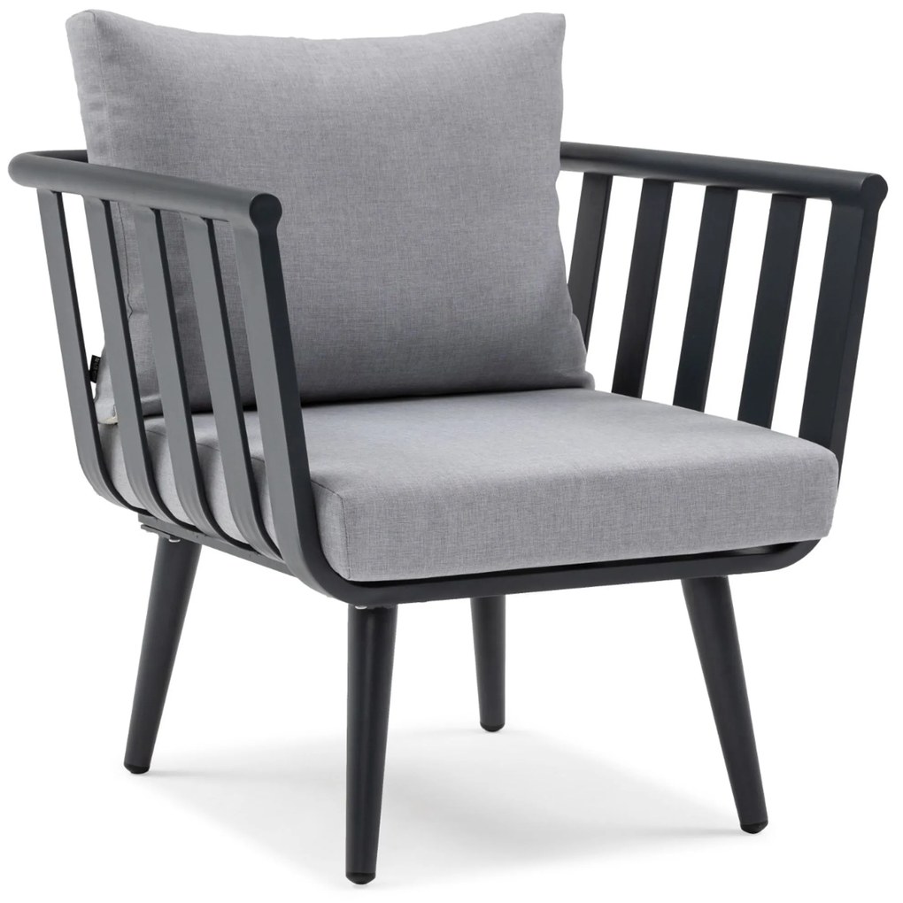 Stoel en Bank Loungeset 5 personen Aluminium Grijs De Laan Projects