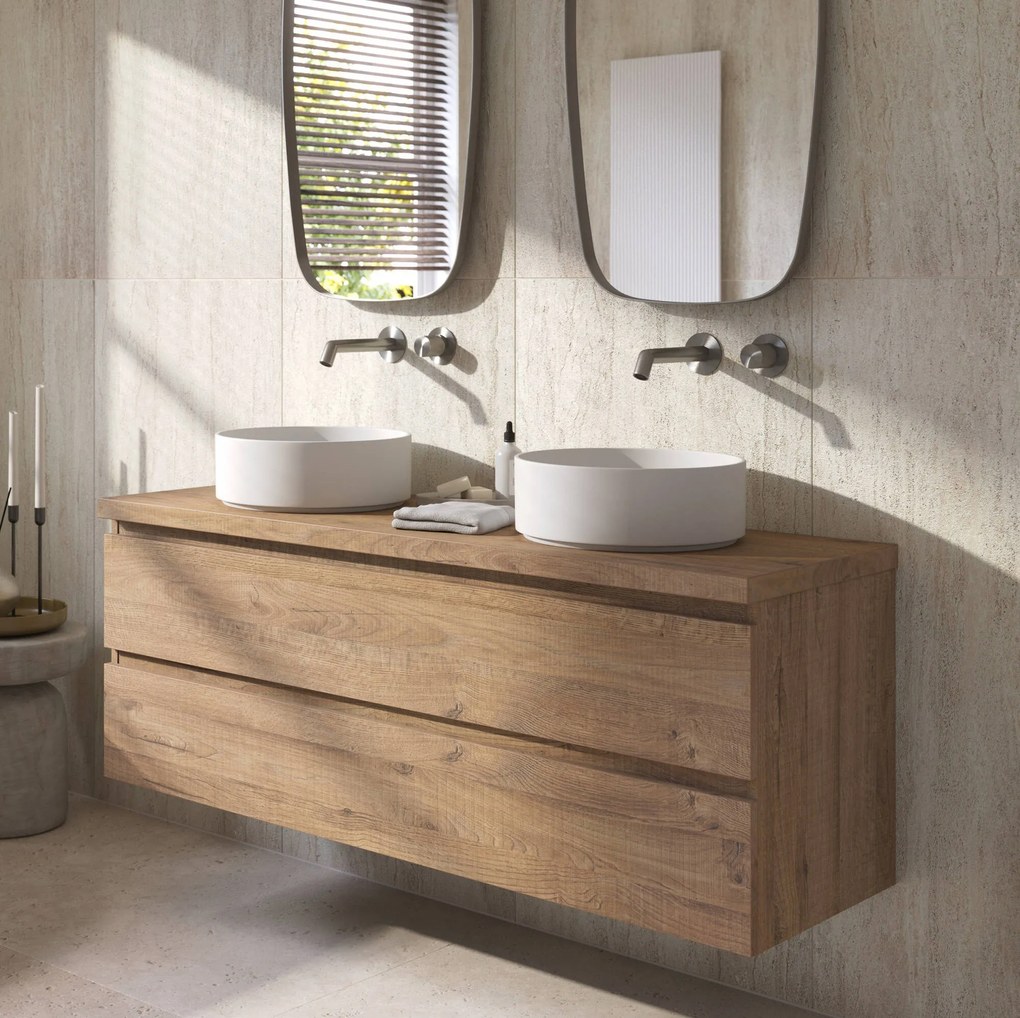Ben Tendenza voorgemonteerd badmeubel incl. afdekblad 141x46x53,8cm sherwood