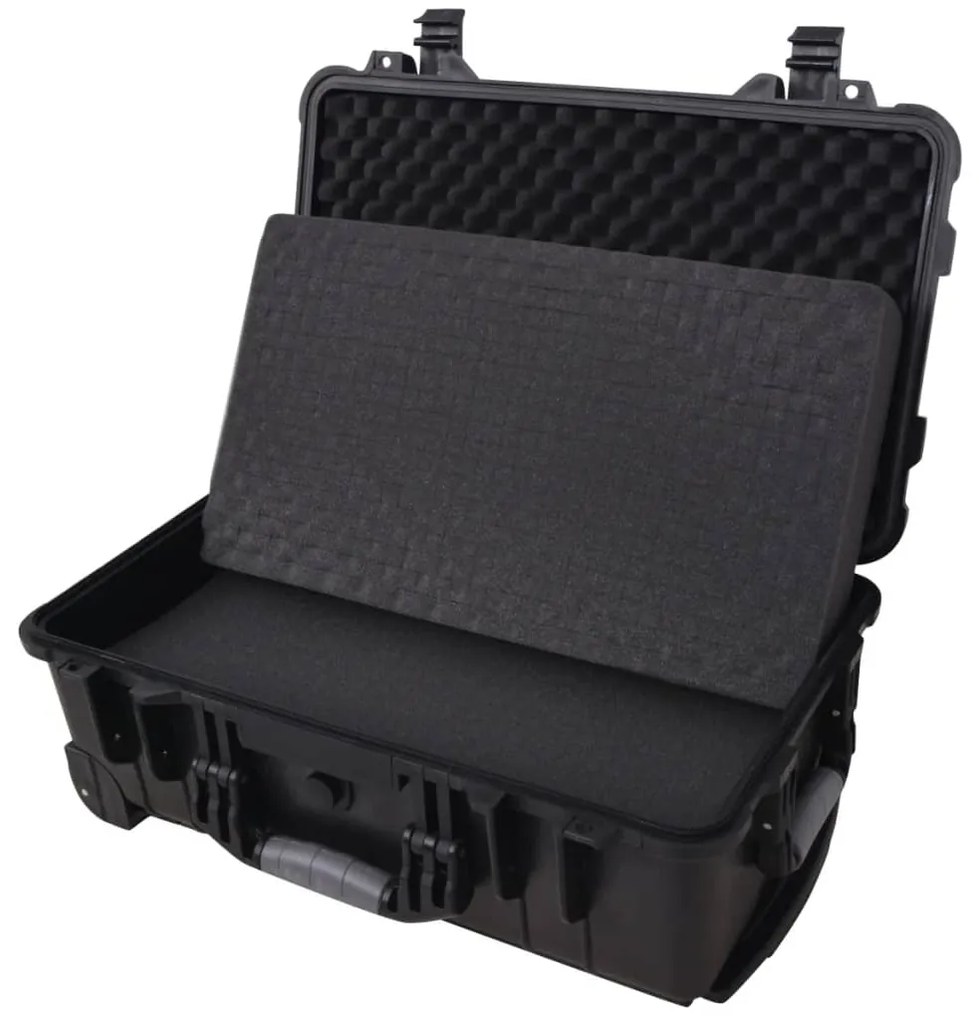 vidaXL Hardcase transportkoffer met wielen en schuimen binnenkant
