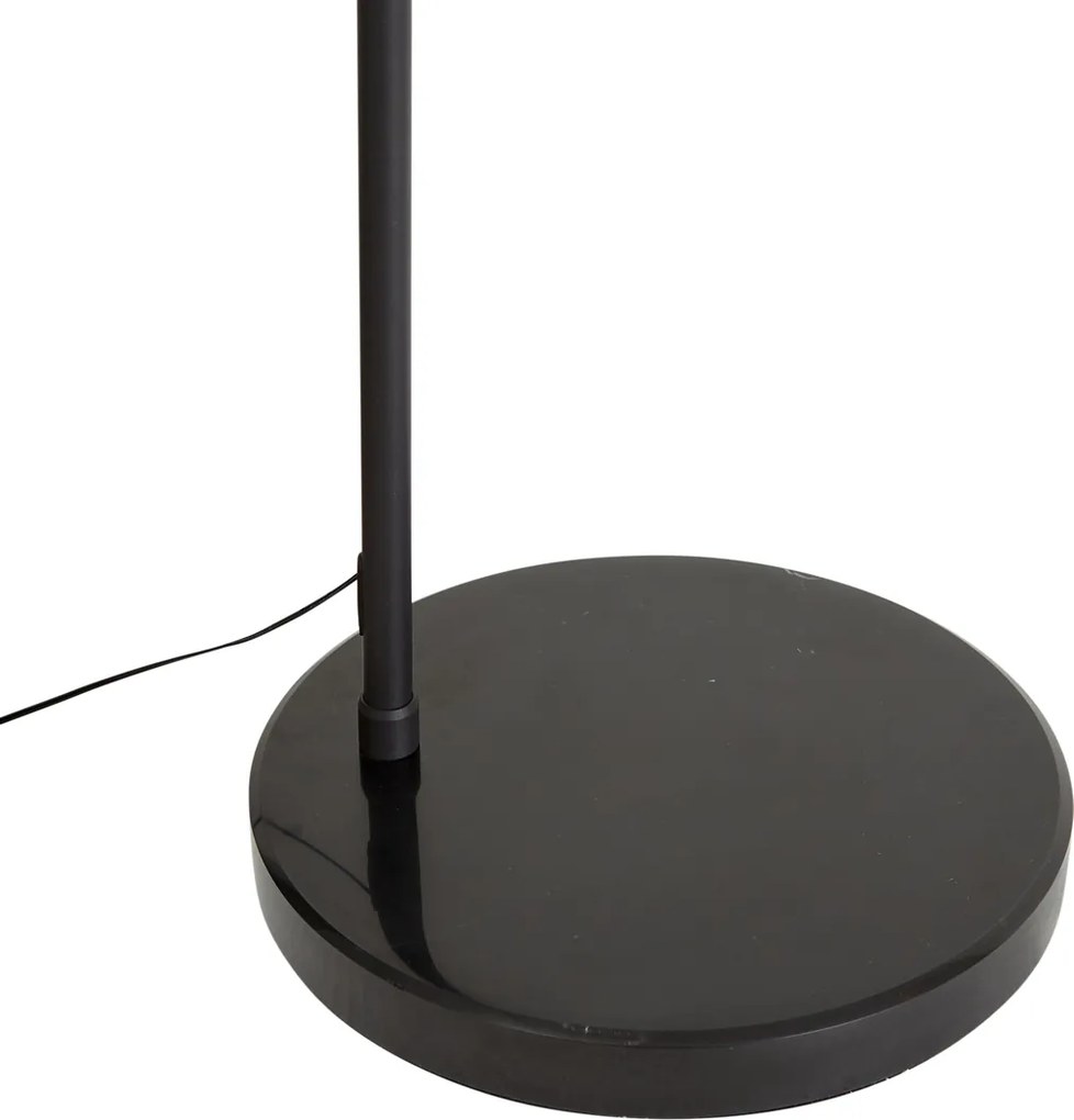 Design booglamp zwart incl. LED 3-staps dimbaar - Anello