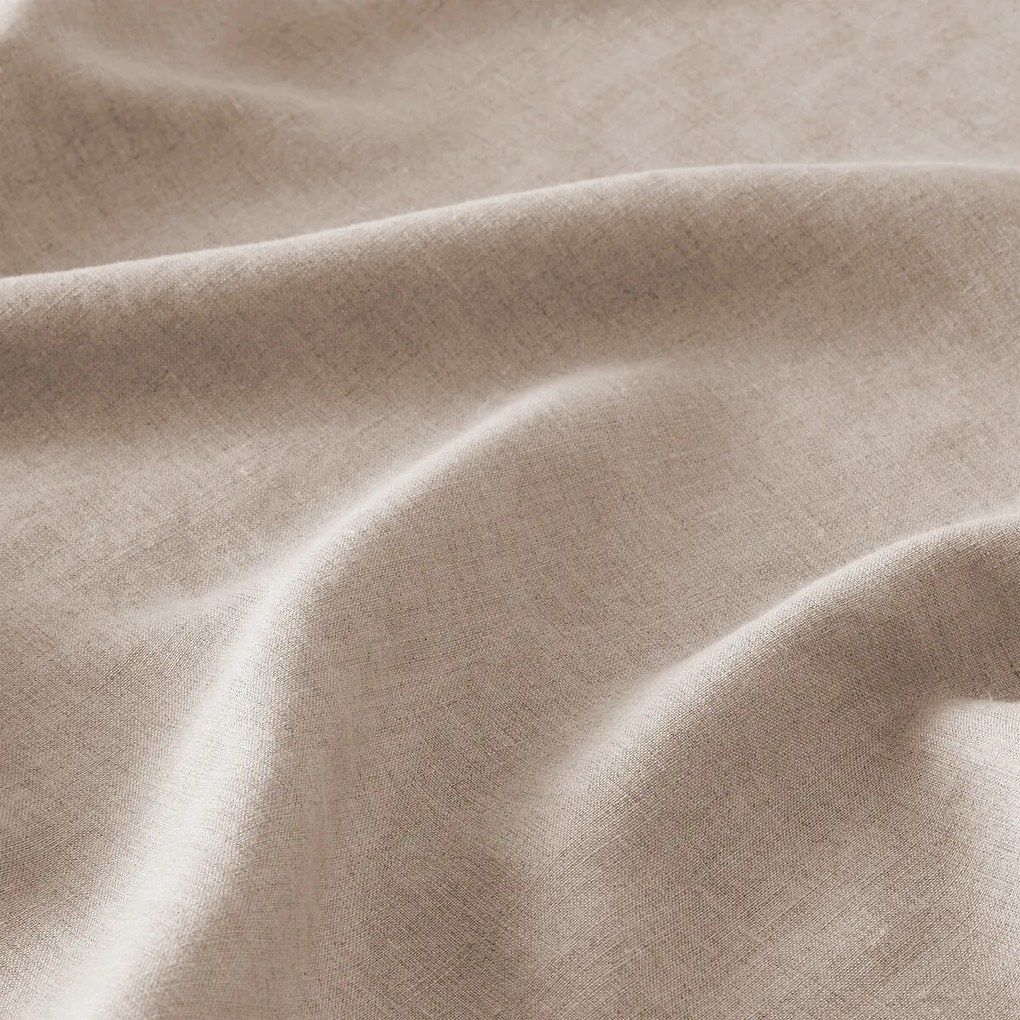 Onega breed gewassen linnen gordijn met verborgen flap