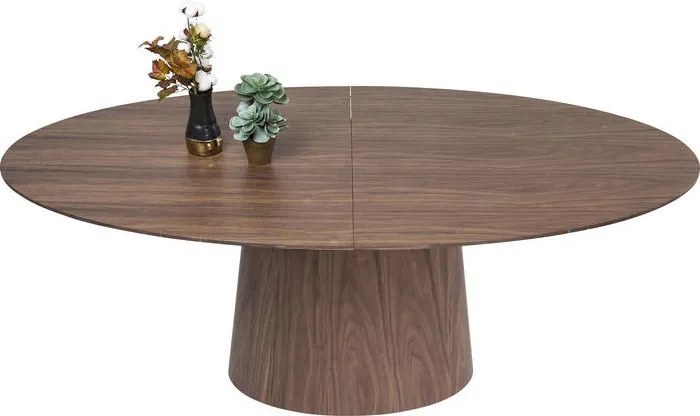 Walnoot Eetttafel Ovaal Uitschuifbaar