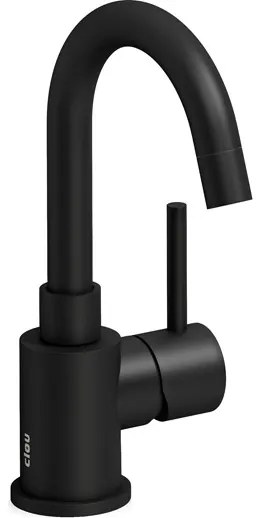 Clou Xo wastafelkraan met draaibare uitloop type 1 zwart mat