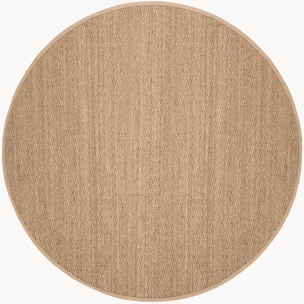 Rond laagpolig zeegras vloerkleed Natural Fibers