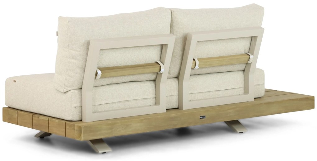Hoek loungeset 5 personen Teak Taupe Santika Furniture Santika