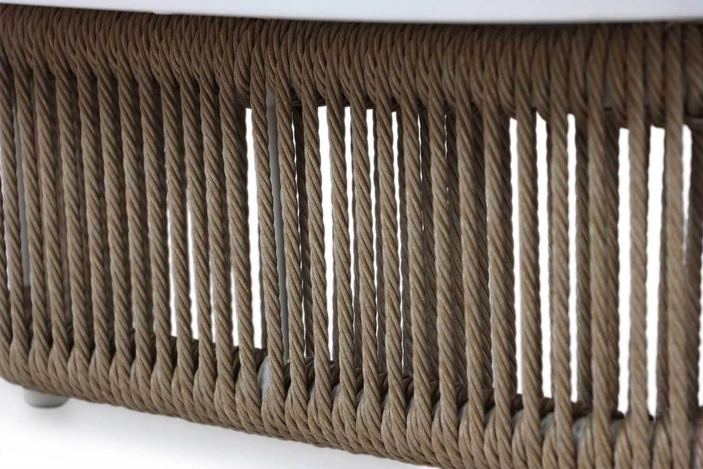 Hoek loungeset 5 personen Aluminium/rope Taupe Coco Colorado
