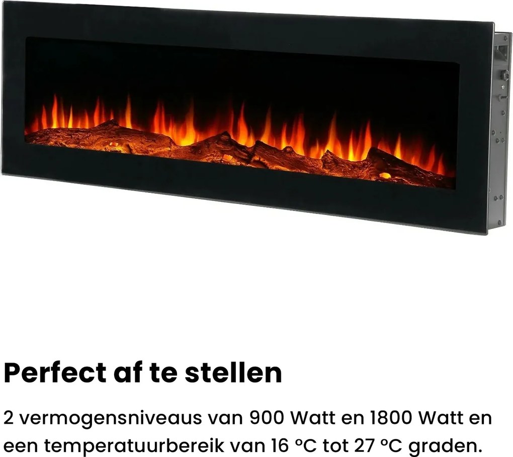 LumberQ In- opbouwsfeerhaard Nova 105 x 35 x 12,5 cm