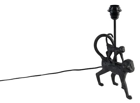 Vintage tafellamp zwart - Animal Aap Unge Landelijk E27 Binnenverlichting Lamp