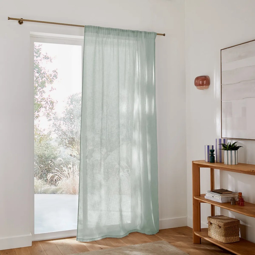 Glasgordijn met gerimpelde bies, Nyong