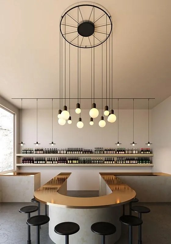 Modular Lighting - Hanglamp Placebo Geanodiseerd zilverbrons Metaal