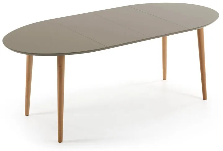 Kave Home Oqui Uitschuifbare Eettafel Bruin 120 Cm
