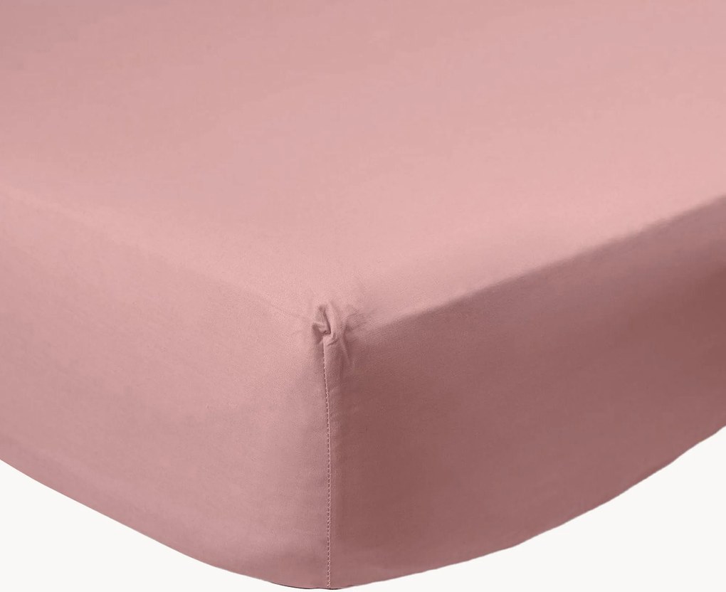 Boxspring hoeslaken Mauve van perkalkatoen
