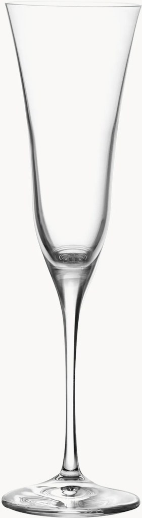 Kristallen champagneglazen Sabina, 6-delig
