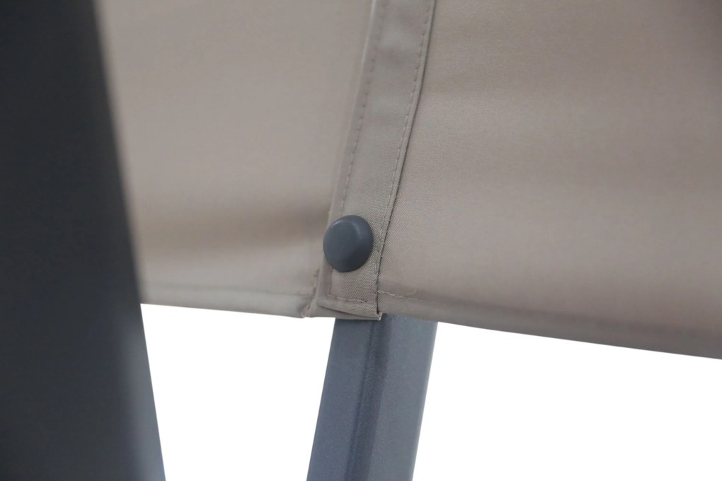 Zweefparasol 3x3m S1 (excl. voet) Taupe-naturel-bruin Camello Diego