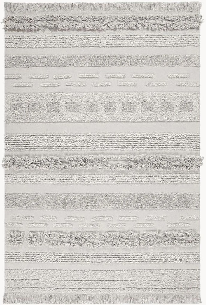 Wasbaar katoenen kindervloerkleed Air Dune, handgemaakt