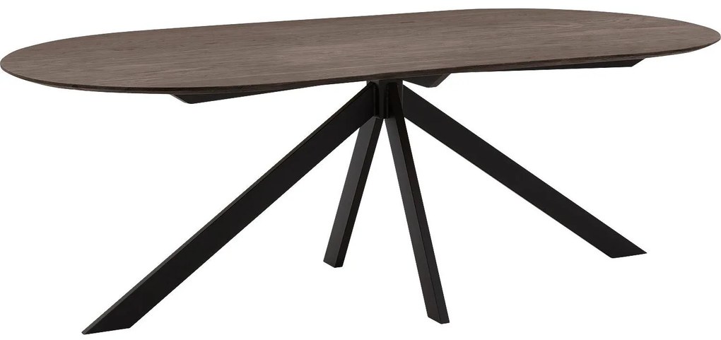 Goossens Excellent Eettafel Uniek, Semi rond 200 x 100 cm