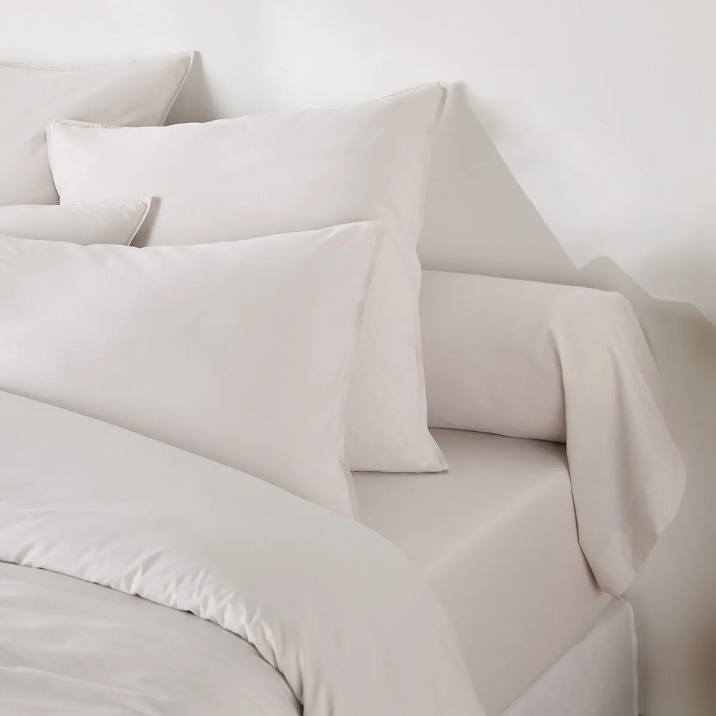 Effen bolstersloop in gewassen katoen, Scenario