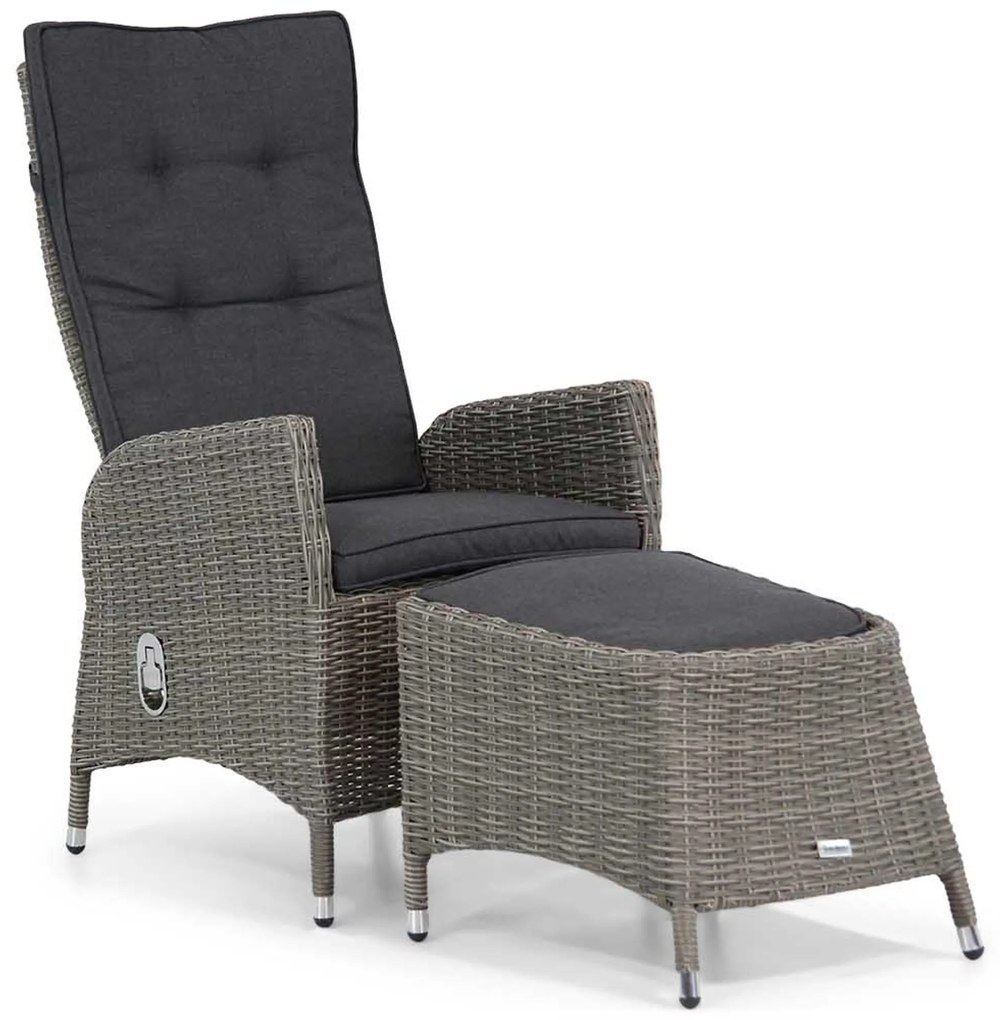 Bistroset 1 persoon  Wicker Grijs Garden Collections Lincoln