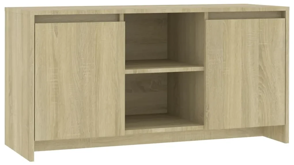 vidaXL Tv-meubel 102x37,5x52,5 cm spaanplaat sonoma eikenkleurig