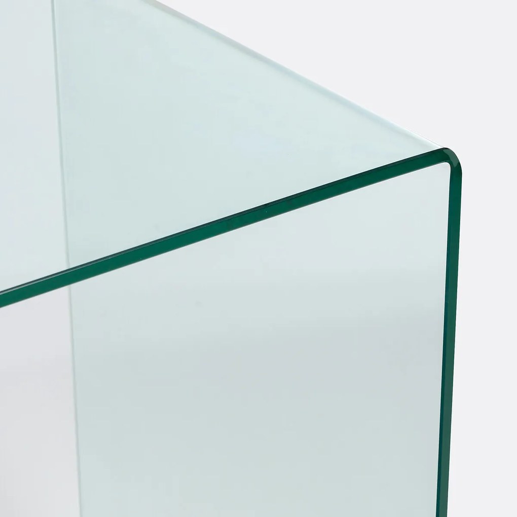 Consolebureau van gehard glas Joan