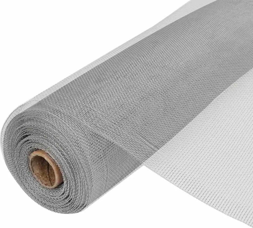 vidaXL Gaas 100x500 cm aluminium zilverkleurig