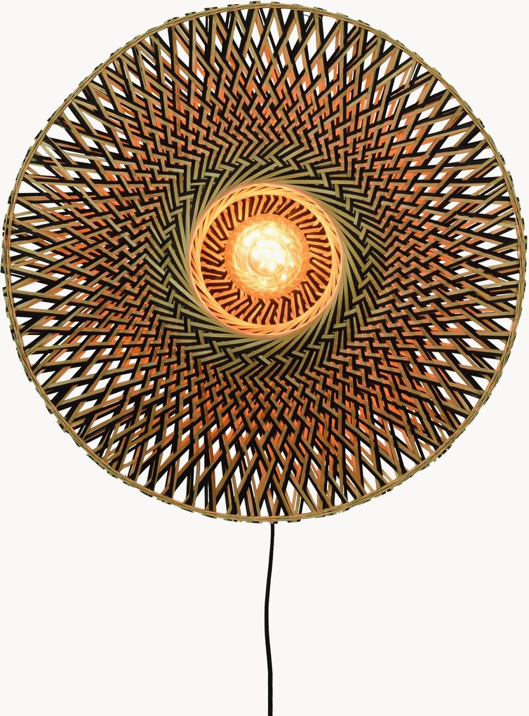 Wandlamp Bali van bamboehout