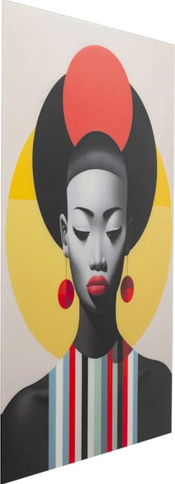 Kare Design Muse Glazen Wanddecoratie Rood