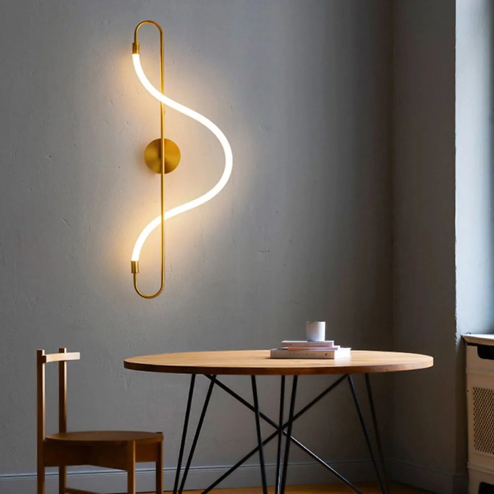 LED wandlamp APP858-W Long Goud