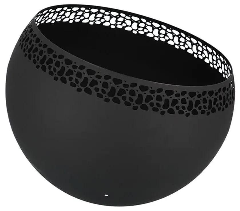 Esschert Design Vuurplaats bolvormig spikkels zwart