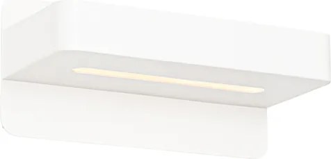 Moderne wandlamp wit incl. LED met USB en schakelaar - Ted