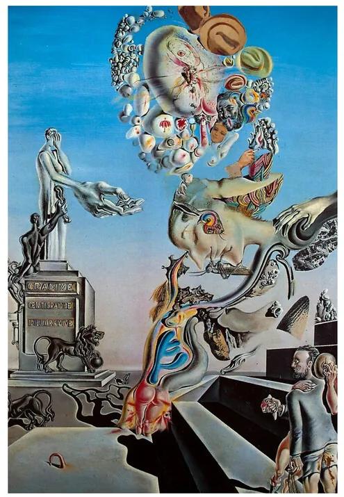 The Lugubrious Game, 1929 Kunstdruk, Salvador Dalí, (50 x 70 cm)