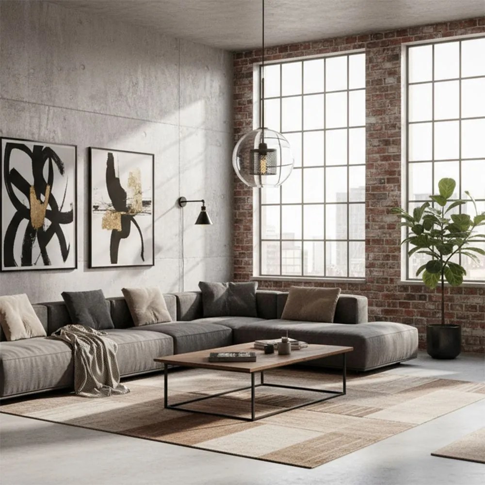 Hanglamp zwart loft APP558-1CP 25cm