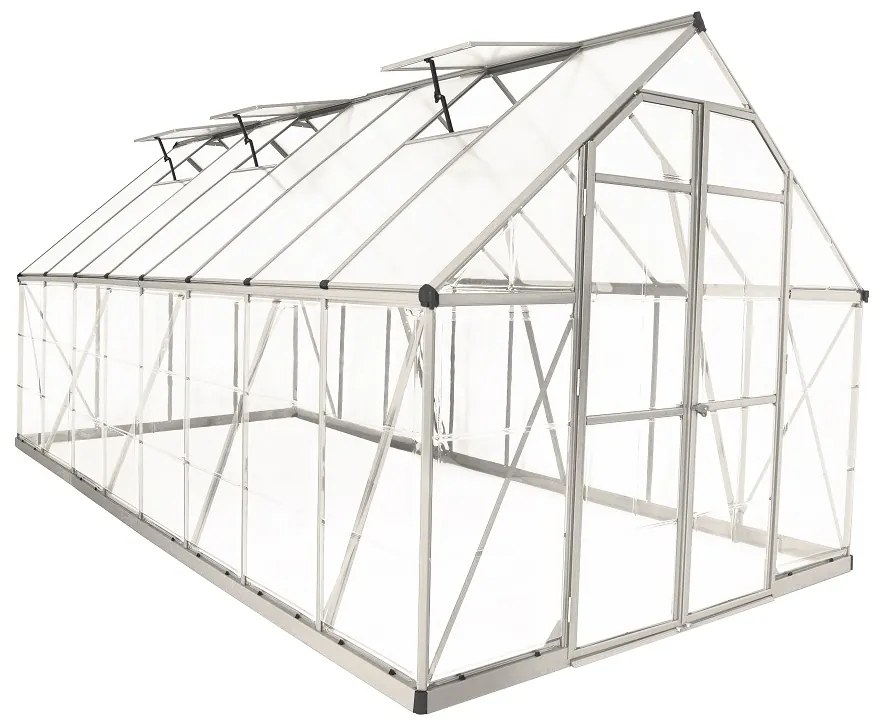 Serre van polycarbonaat Balance Zilver 2,44 x 4,87 m Palram - Canopia