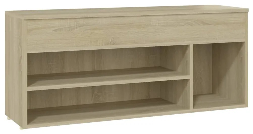 vidaXL Schoenbank 105x30x45 cm spaanplaat sonoma eikenkleurig