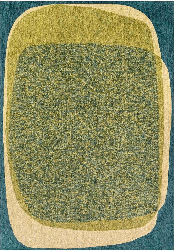 Wasbaar jacquard in- & outdoor vloerkleed Marble