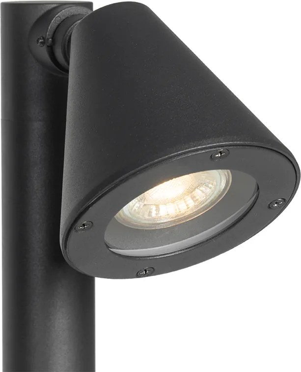 Modern buiten paaltje zwart 100 cm IP44 verstelbaar - Ciara