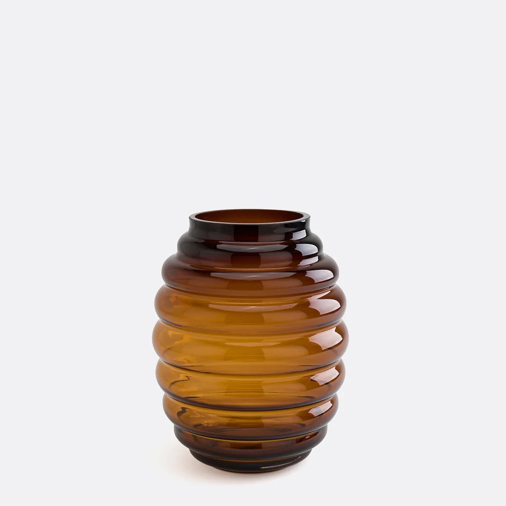 Vaas in glas H25 cm, Mukita