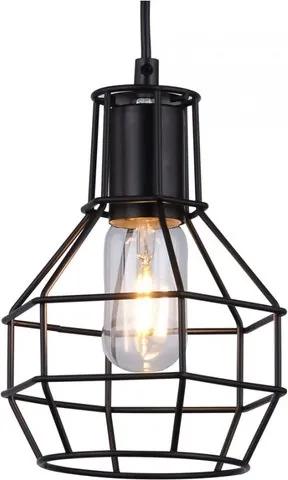 Vintage Hanglamp Zwart Cage Design